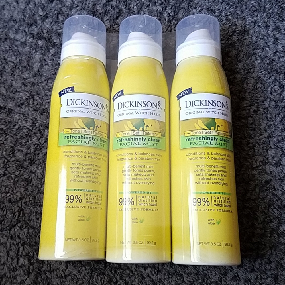 Dickinson's original witch hazel facial mist 3 pck
